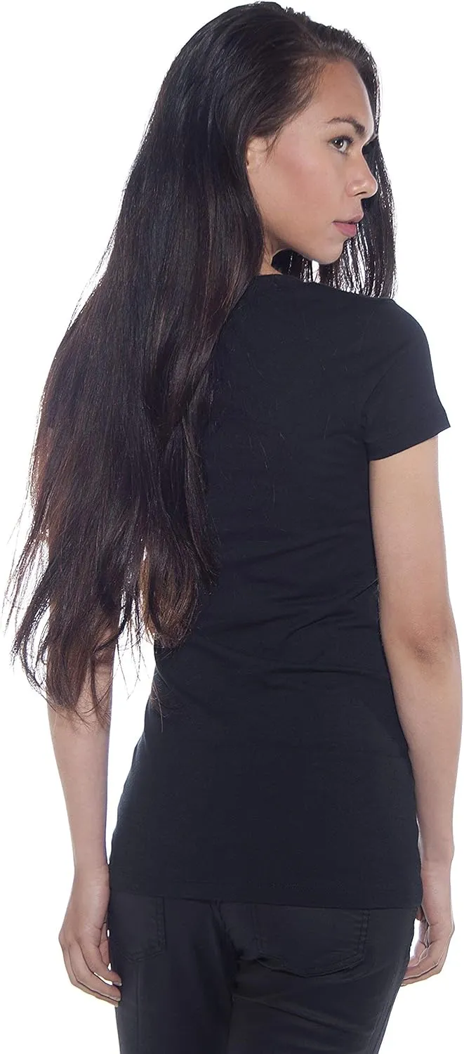 4 Pack Zenana Women's Basic V-Neck T-Shirts