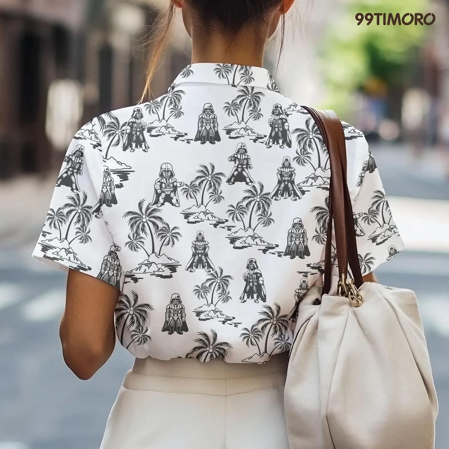 99TIMORO Warship Hawaiian Shirt, Wars Movie Button Short Sleeve Top, Character Theme