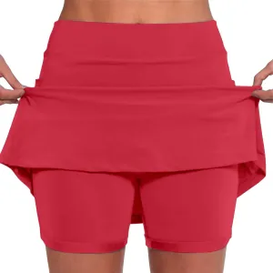 aihihe Tennis Skirts for Women with Shorts Pleated Black Cotton Pleated Skirt for Women Bike Shorts Women Cotton