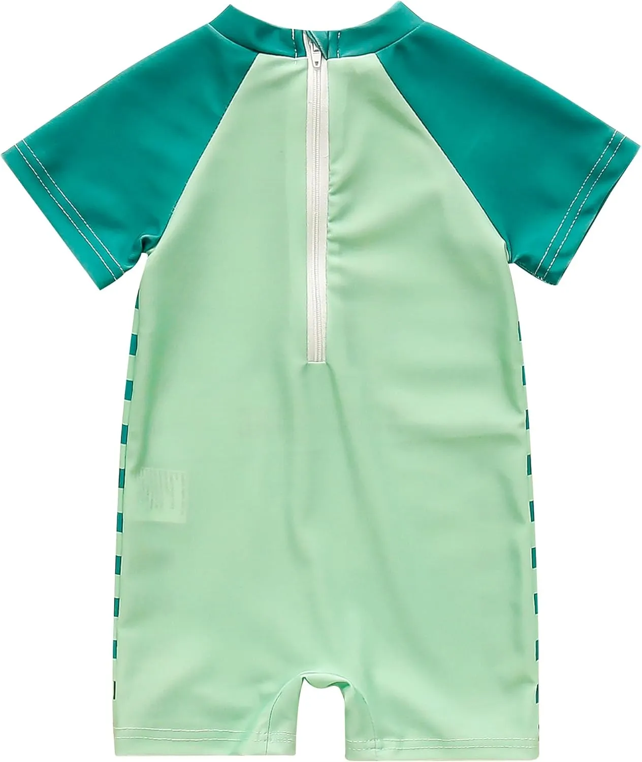 AIWUHE Boys One Piece Swimsuit Toddler Swimwear Rash Guard Suits Short Sleeve Zipper Bathing Suit UPF 50  Beach Sunsuit 6M-3Y