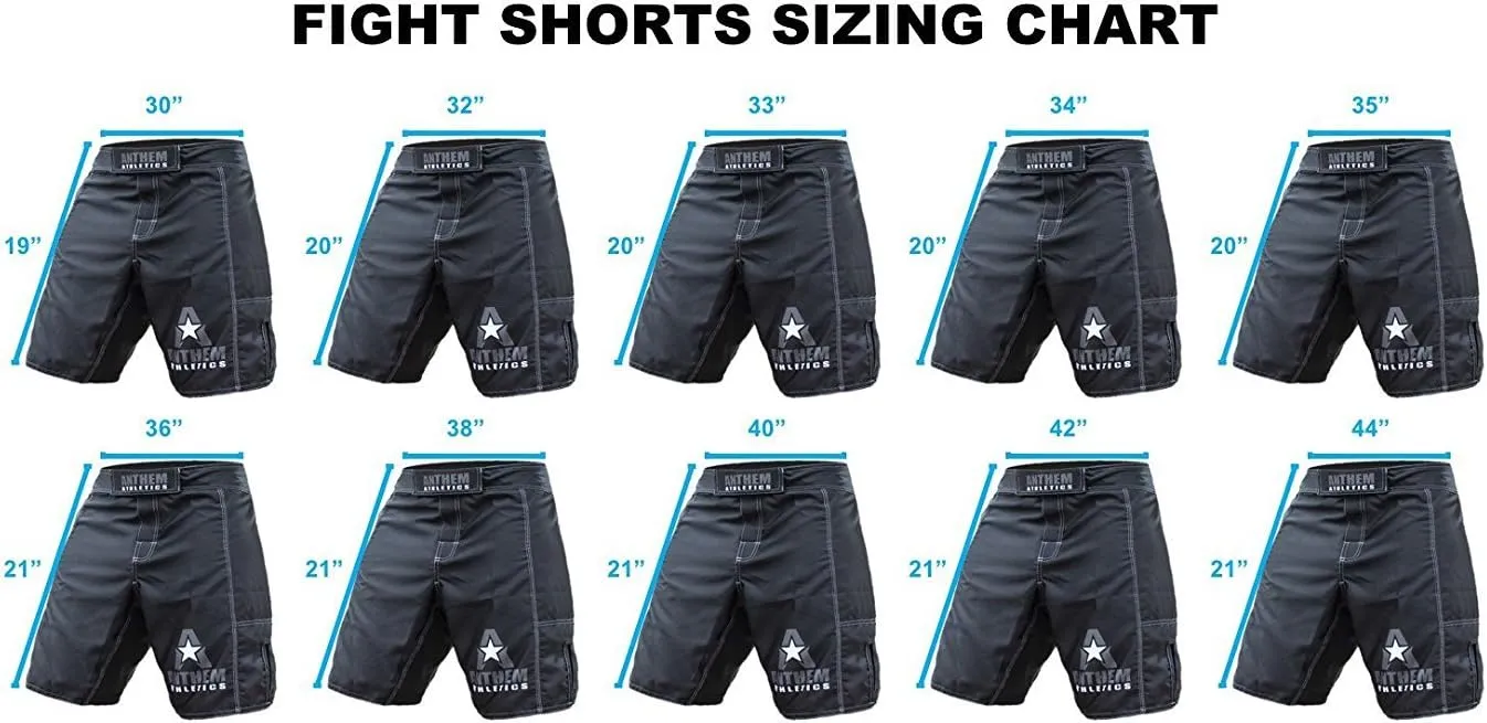 Anthem Athletics Resilience MMA Shorts Men - Jiu Jitsu BJJ Shorts Men for Wresting Kickboxing No GI Grappling UFC Fight