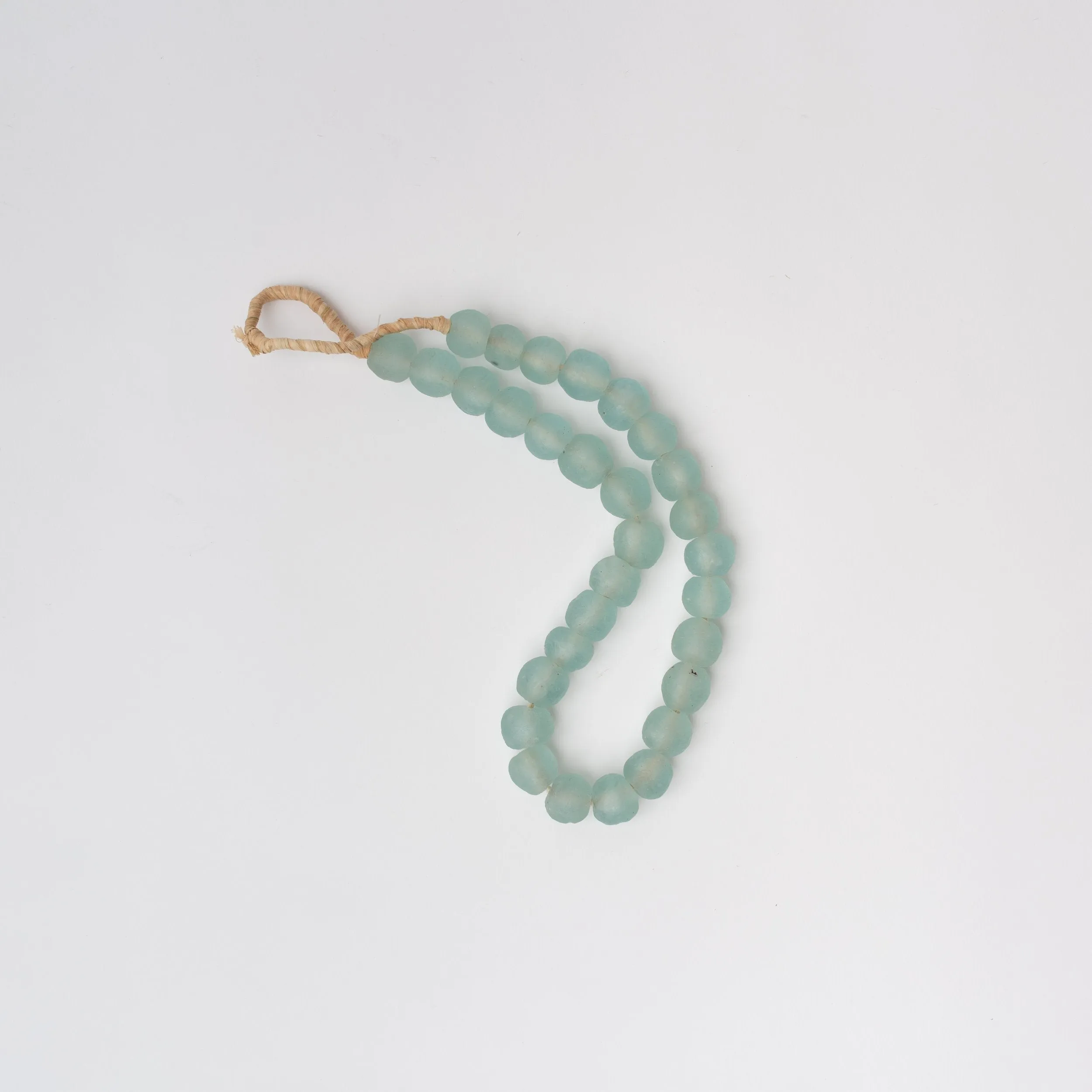 Aqua Recycled Glass Decorative Beads