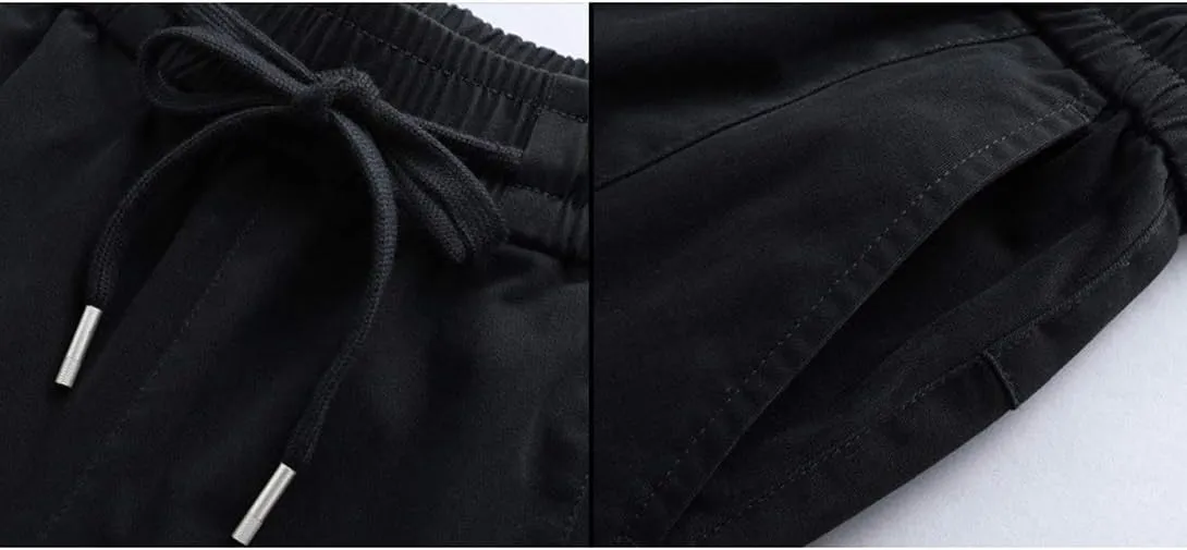 Astellarie Mens Jogger Pants Techwear Hip Hop Punk Harem Cargo Jogger Pant Streetwear Tactical Track Pants with Pocket