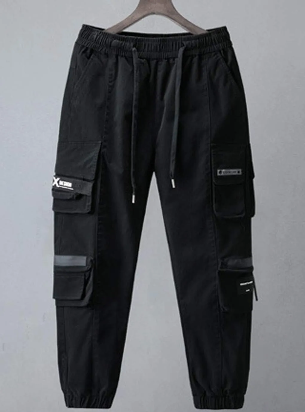 Astellarie Mens Jogger Pants Techwear Hip Hop Punk Harem Cargo Jogger Pant Streetwear Tactical Track Pants with Pocket