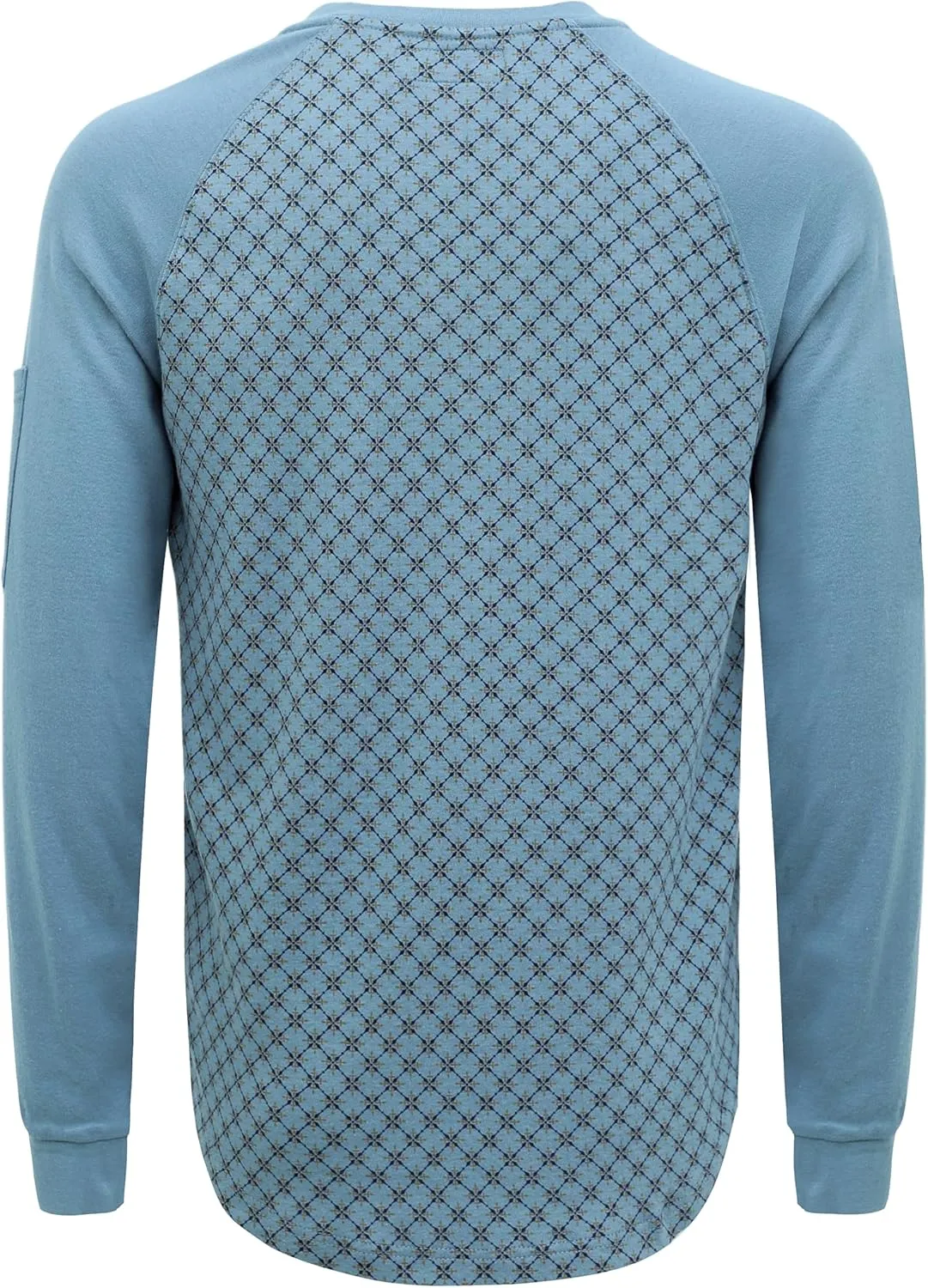 BOCOMAL FR Shirts Flame Resistant Henley Printed and Camo Two Tone 7oz Men's Fire Retardant Work Shirts