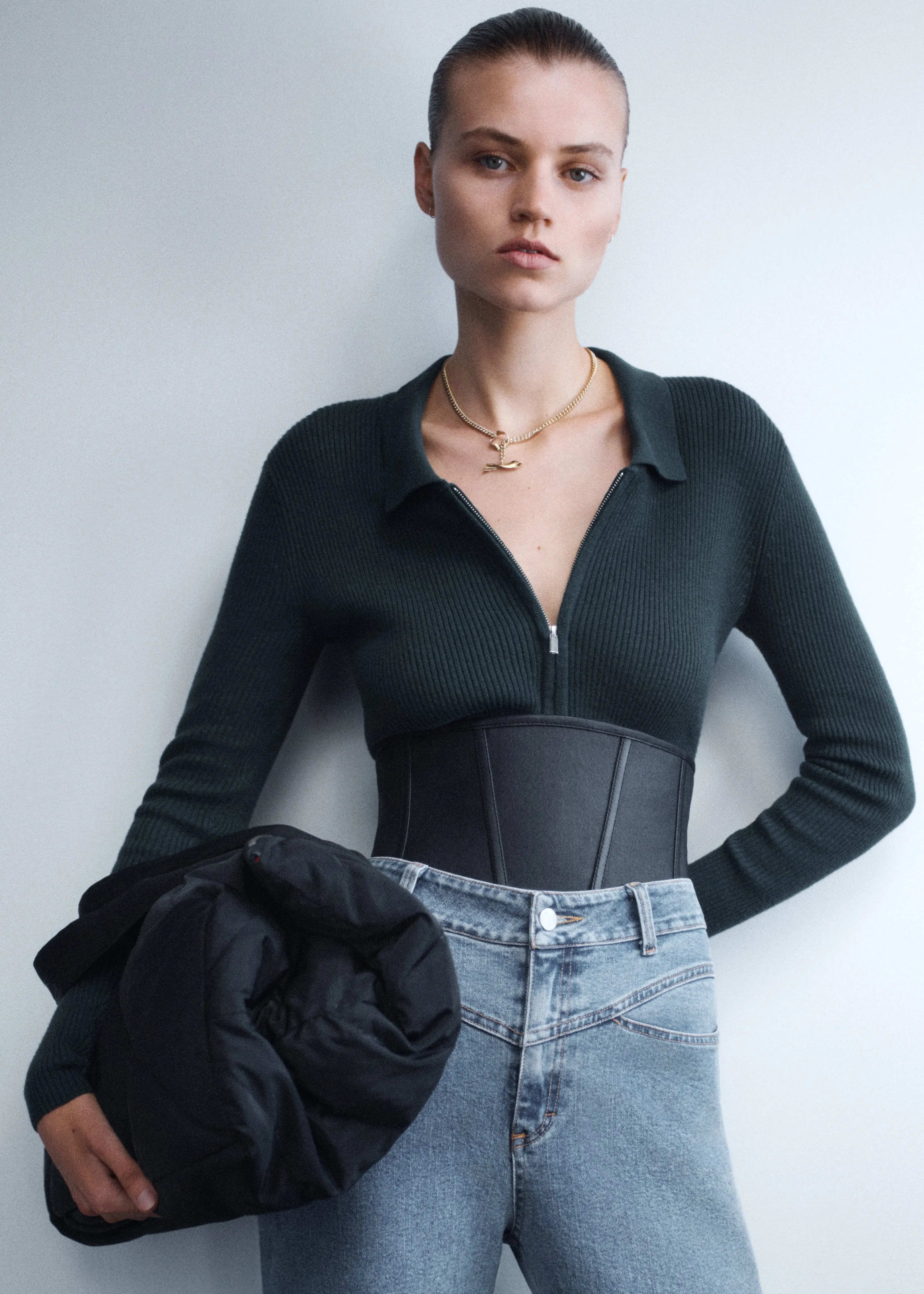 Chunky Flare Necklace | Silver