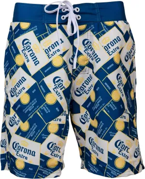Corona Extra Scattered Labels Board Shorts