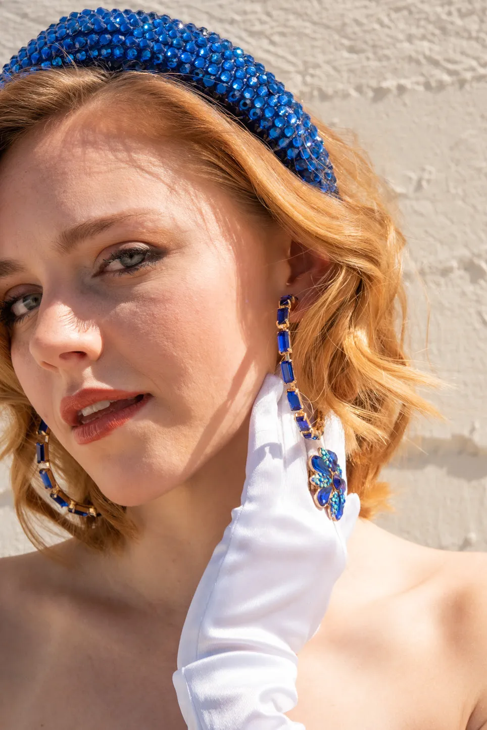 Crissy Rectangle Rhinestone Hoops