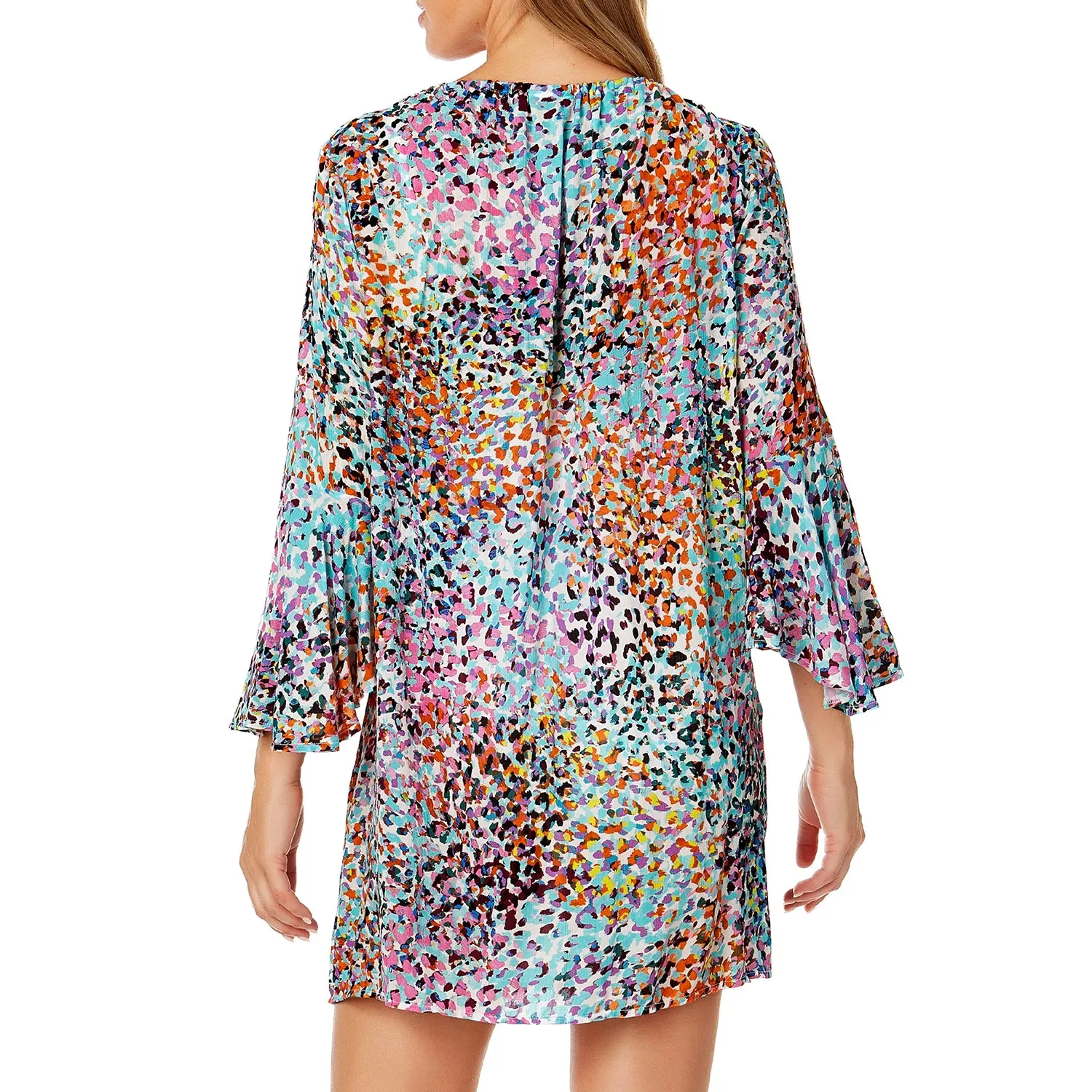 CU-AC - Women's Printed Flowy Cover-Ups