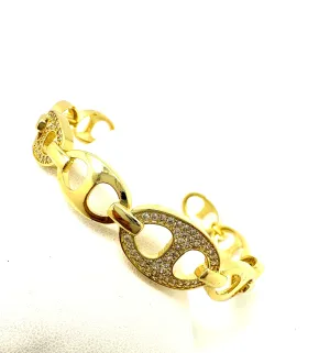 CZ Mariner Cuff Bracelet