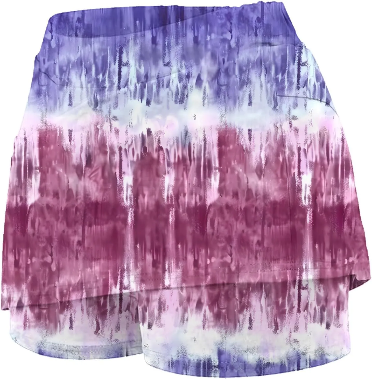 DDAPJ pyju Women Tennis Skirts High Waisted Active Performance Golf Skort Trendy Printed Skirt with Shorts Workout Outfits
