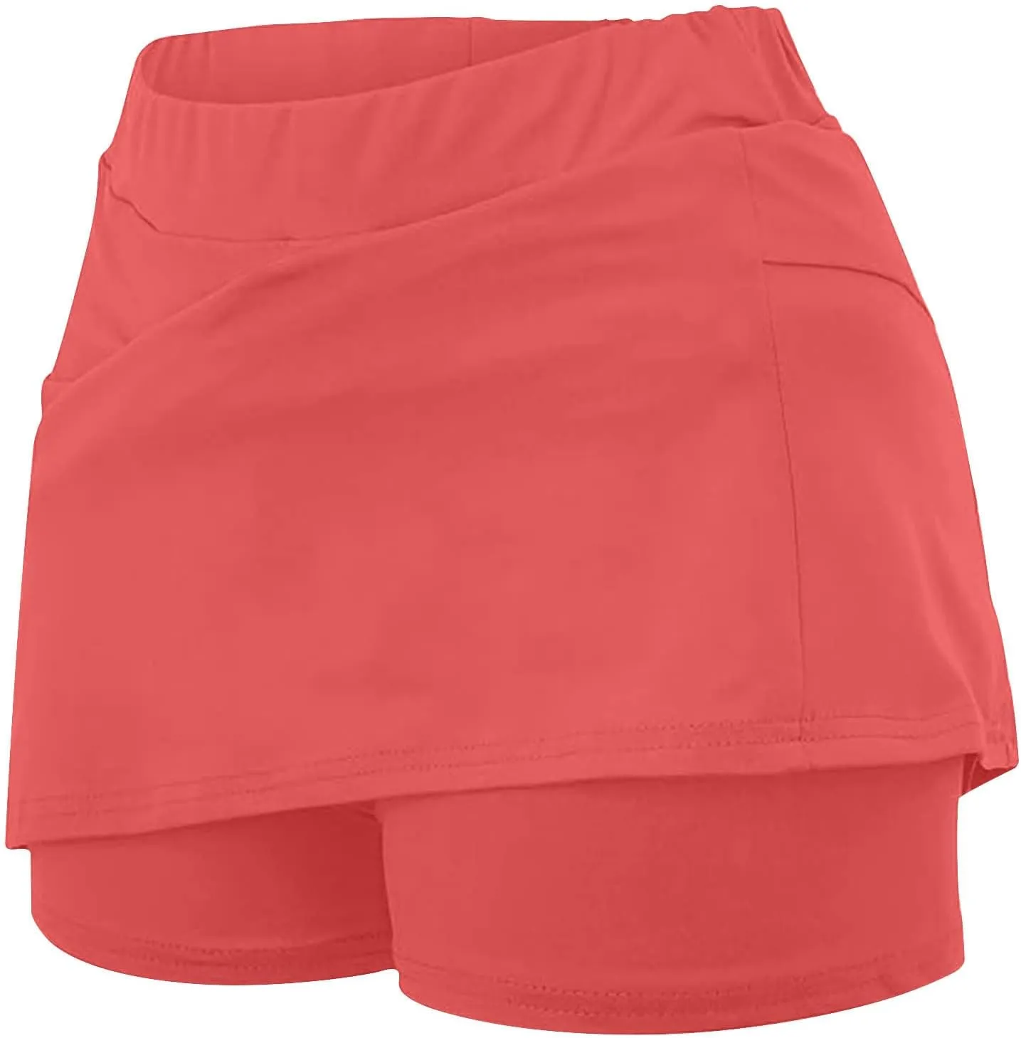 DDAPJ pyju Womens Summer Tennis Skirts with Shorts Underneath High Waisted Golf Inner Shorts Running Sports Pickleball Skorts