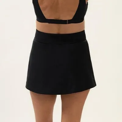 Dolfin Women's Aquashape High Waisted Wrap Front Swim Skort