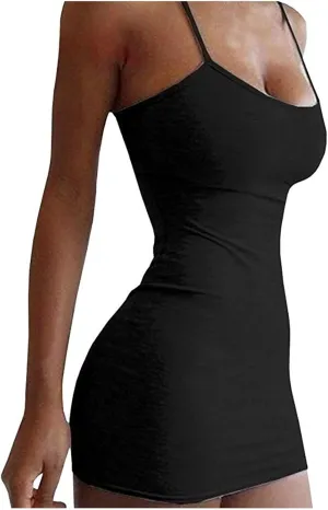 Dresses for Women 2024 Womens Summer Trendy Sexy Spaghetti Straps Sleeveless Floral Print Loose Casual Comfy Dresses