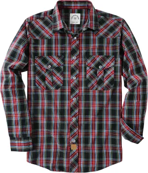 Dubinik Pearl Snap Shirts for Men Long Sleeve Western Shirts for Men Vintage Casual Plaid Shirt Cowboy Shirts for Men