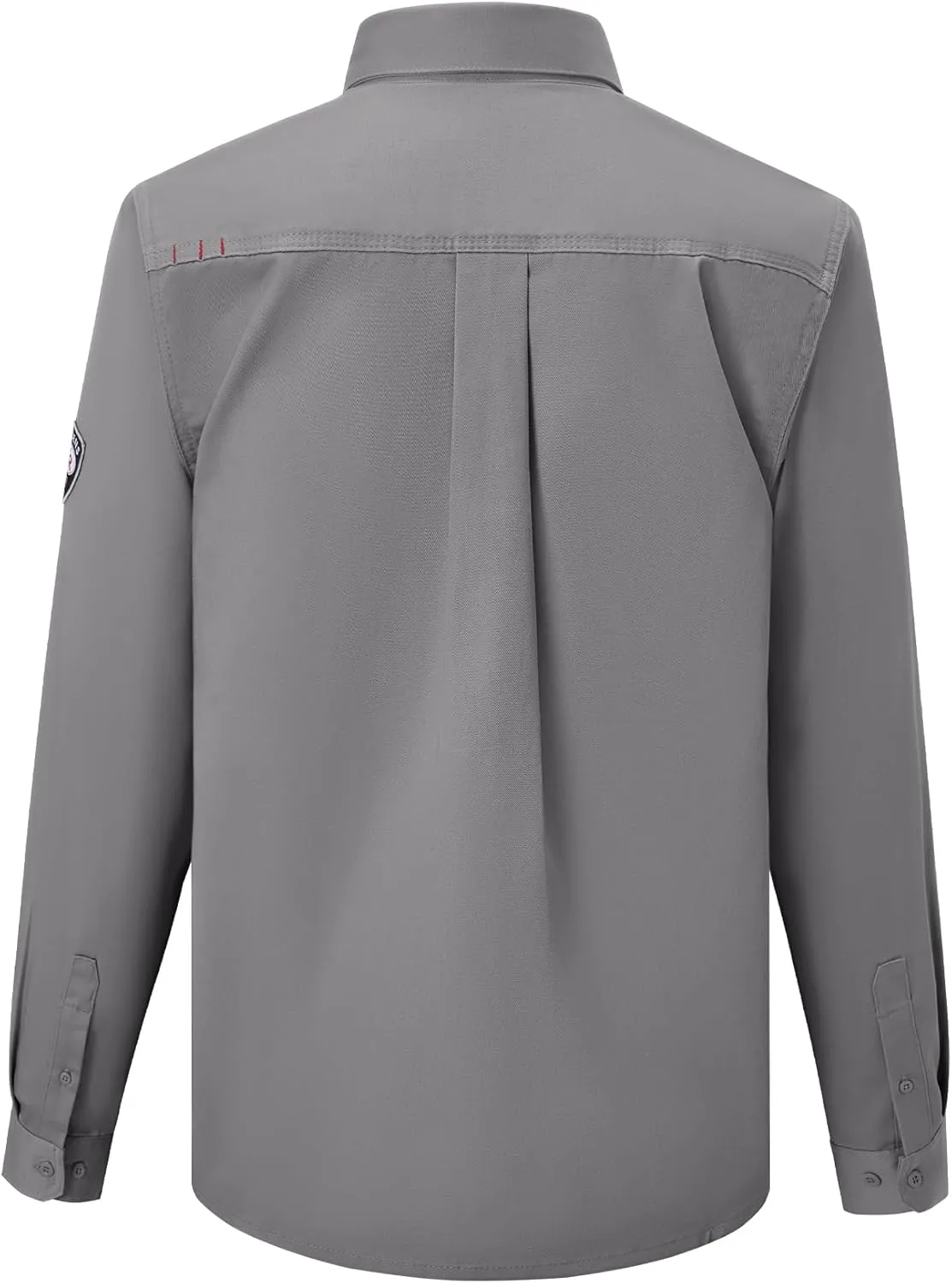 FR Shirts for Men 6.5OZ Welding Shirt Pearl Snap Light Weight Flame Resistant Shirts CAT2/NFPA2112