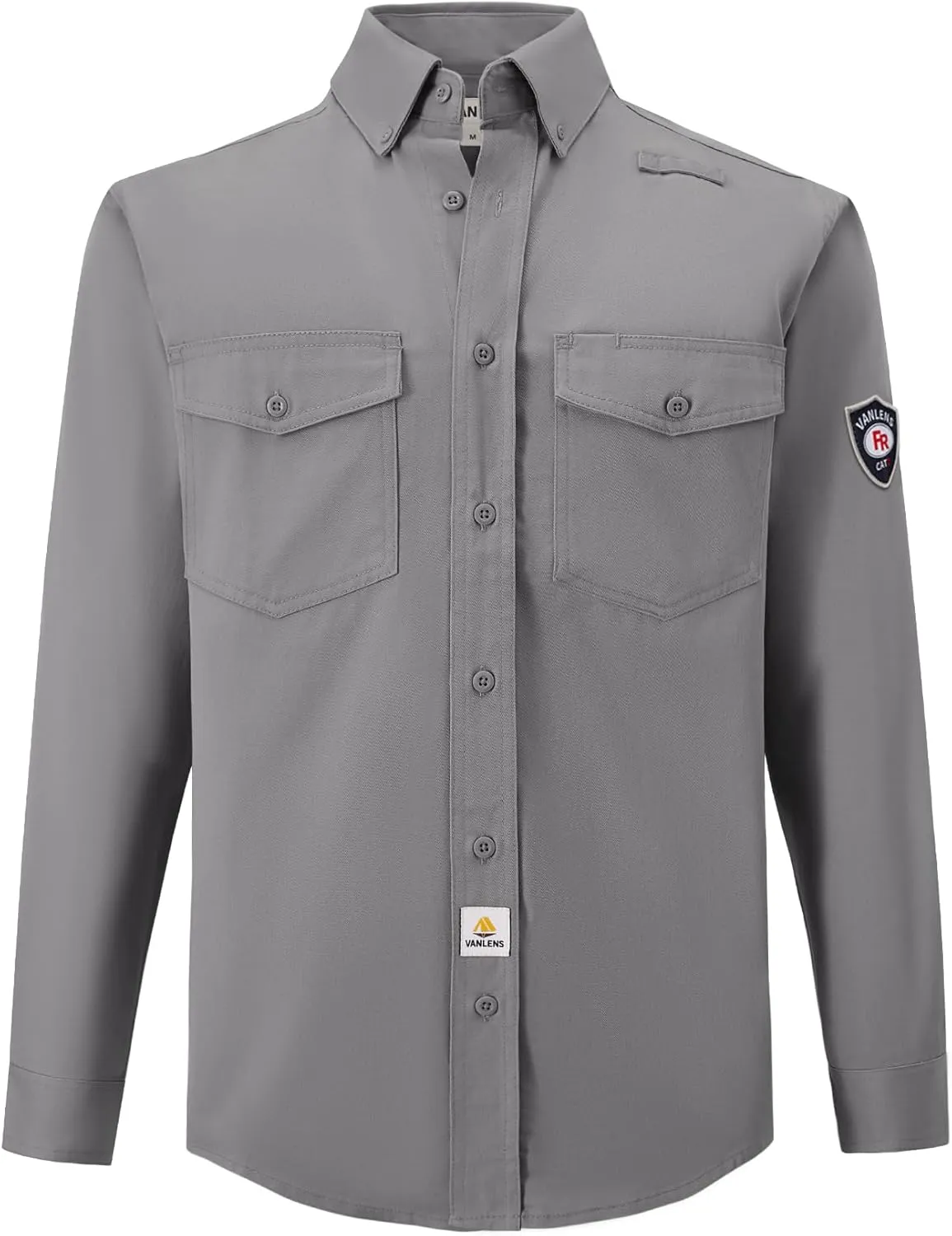FR Shirts for Men 6.5OZ Welding Shirt Pearl Snap Light Weight Flame Resistant Shirts CAT2/NFPA2112