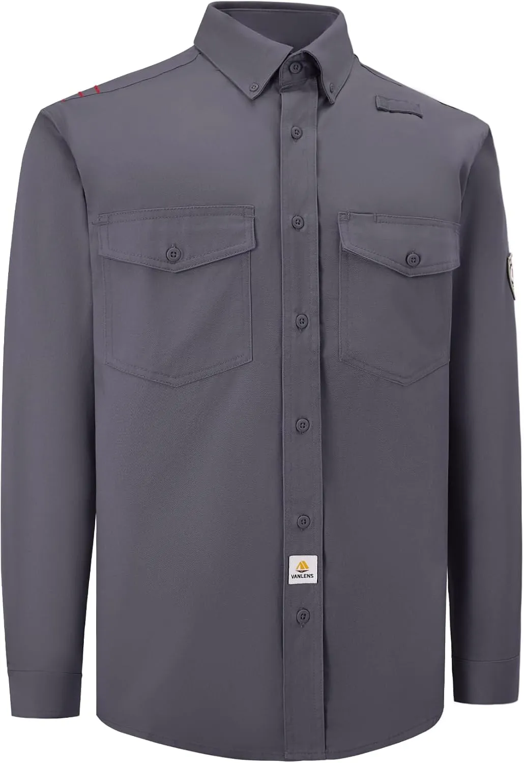 FR Shirts for Men 6.5OZ Welding Shirt Pearl Snap Light Weight Flame Resistant Shirts CAT2/NFPA2112