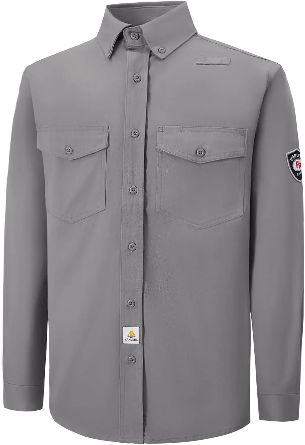 FR Shirts for Men 6.5OZ Welding Shirt Pearl Snap Light Weight Flame Resistant Shirts CAT2/NFPA2112