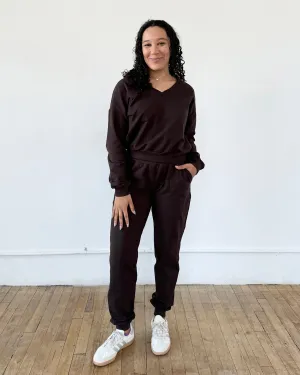 GRETA joggers in Chocolate Torte