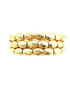 Hammered Bead Bracelets