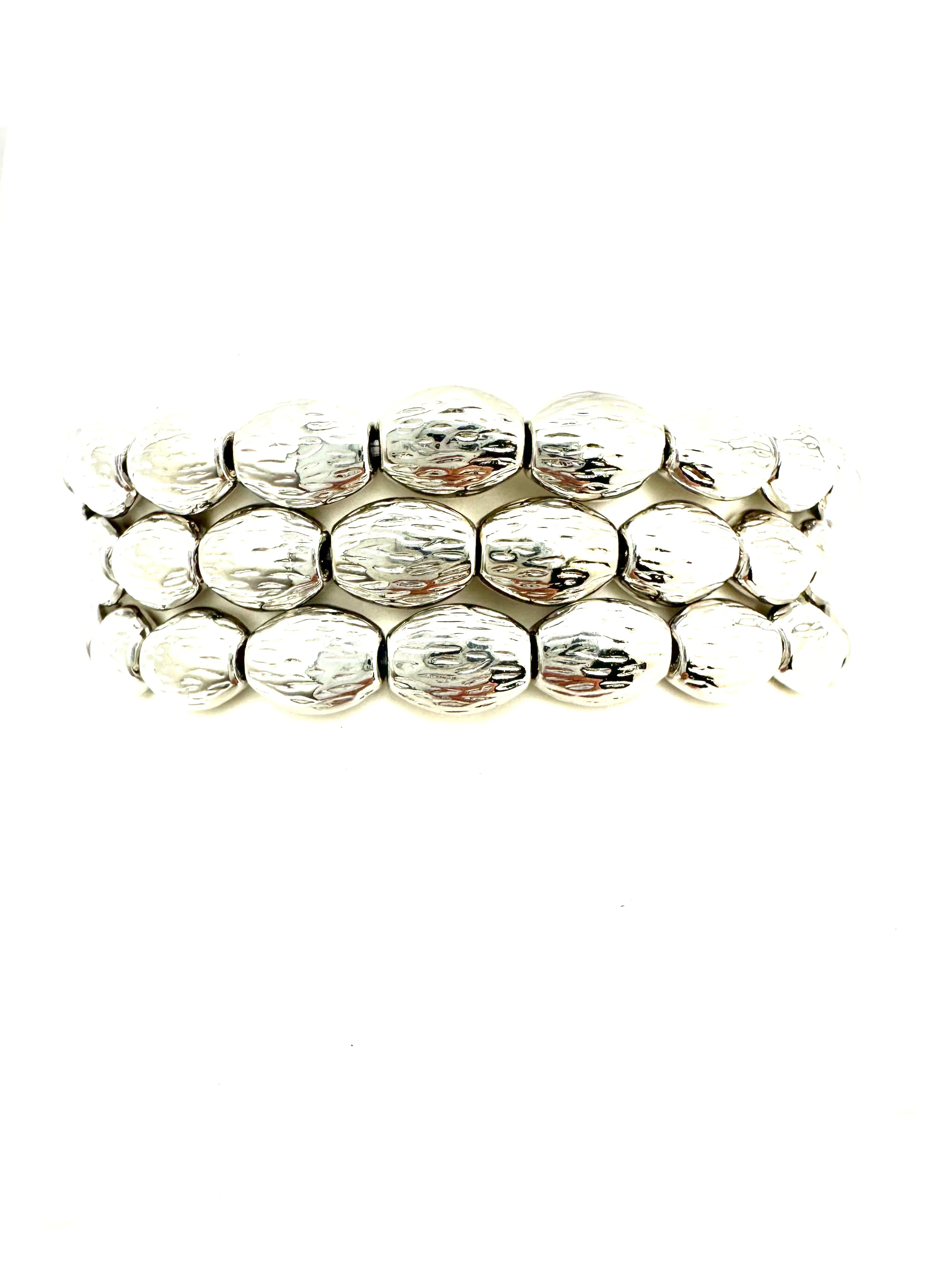 Hammered Bead Bracelets