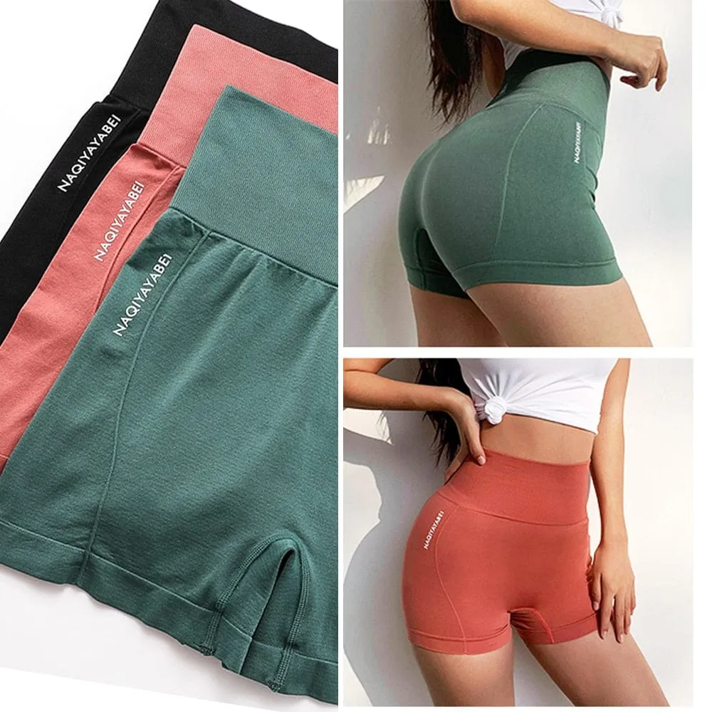 High Waist Fitness Yoga Workout Shorts