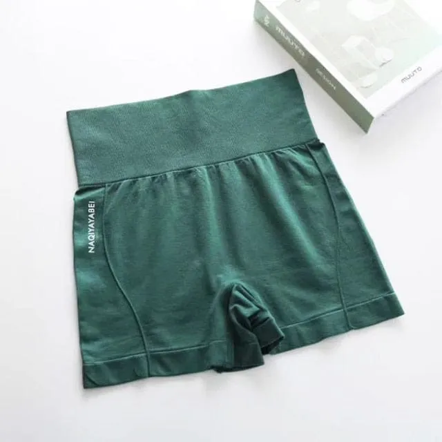 High Waist Fitness Yoga Workout Shorts
