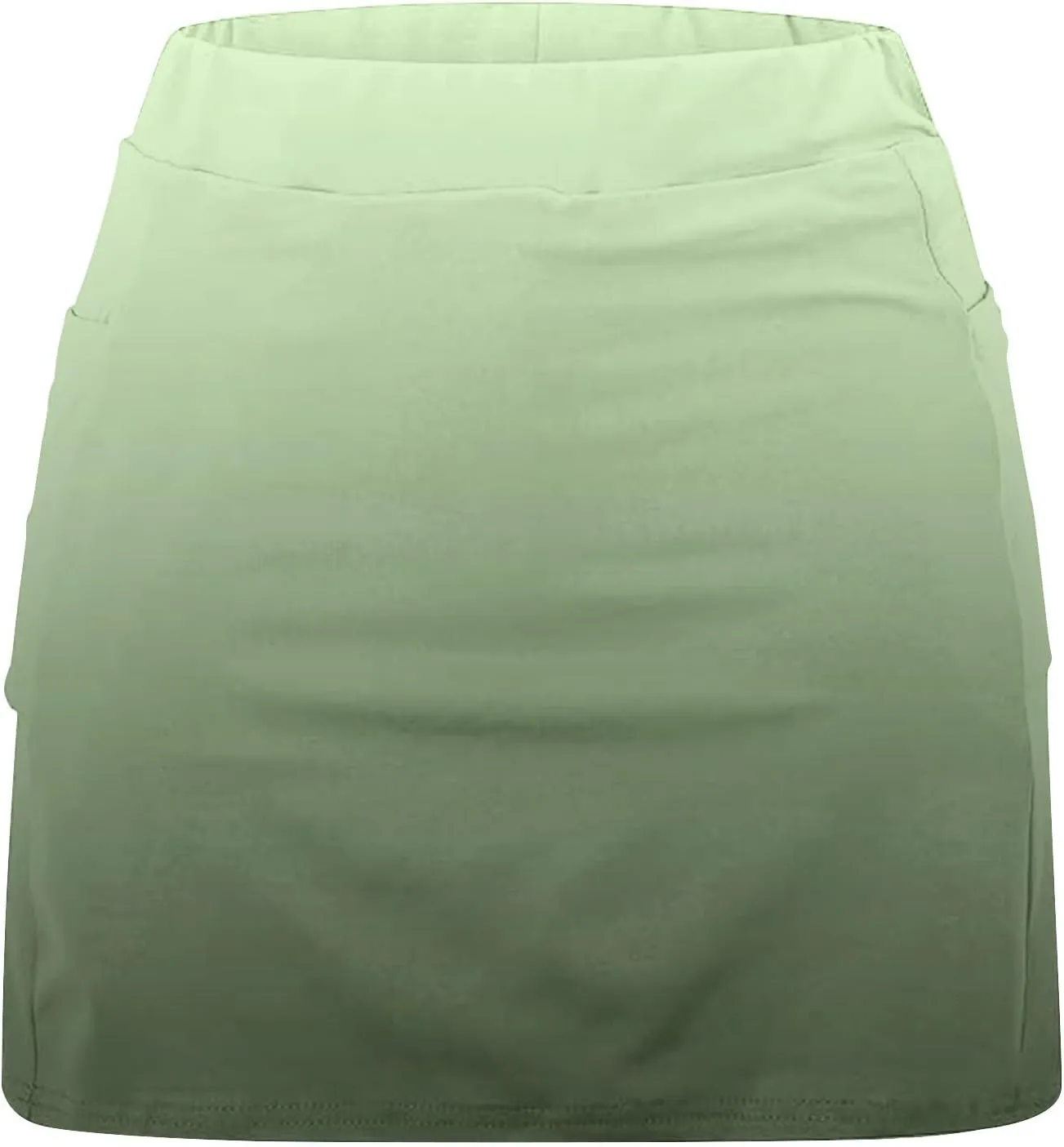 High Waisted Tennis Skirts for Women Built in Shorts, Gradient Mini Athletic Skorts Golf Sports Running Skort