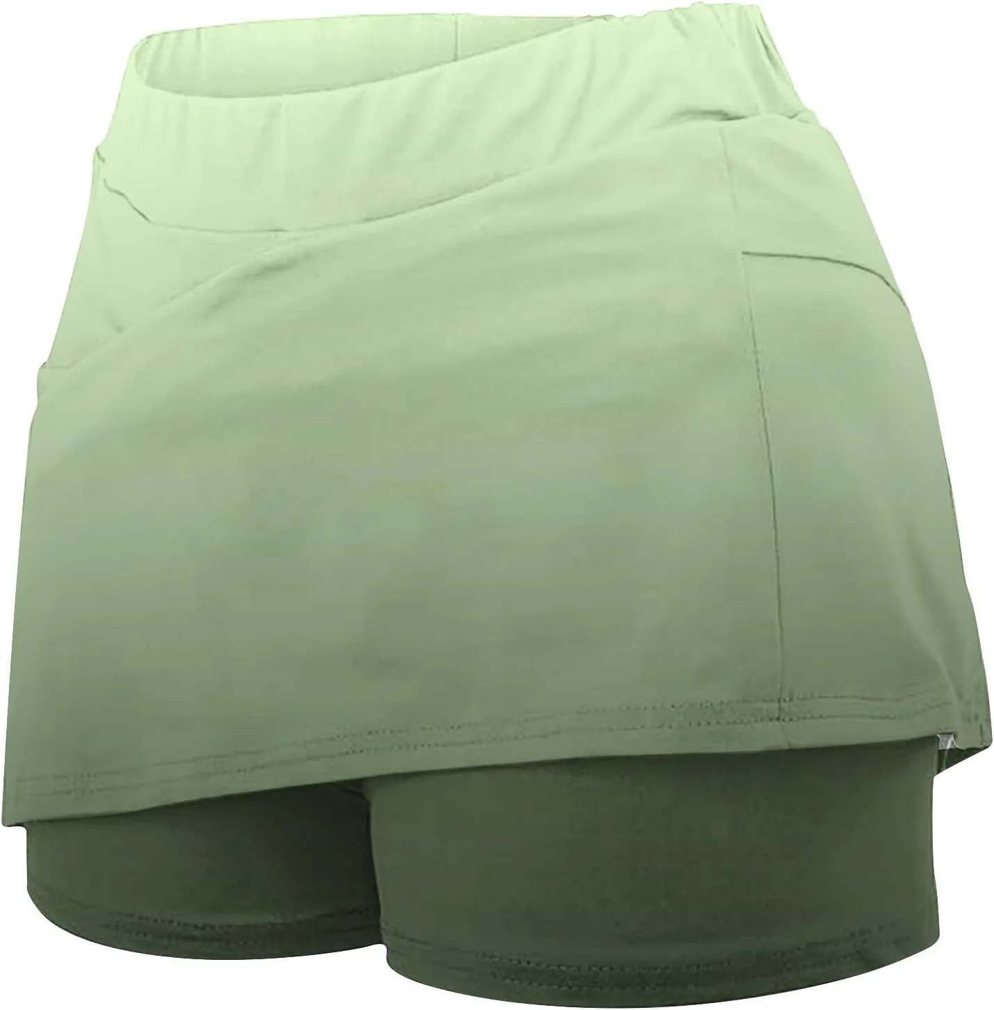High Waisted Tennis Skirts for Women Built in Shorts, Gradient Mini Athletic Skorts Golf Sports Running Skort