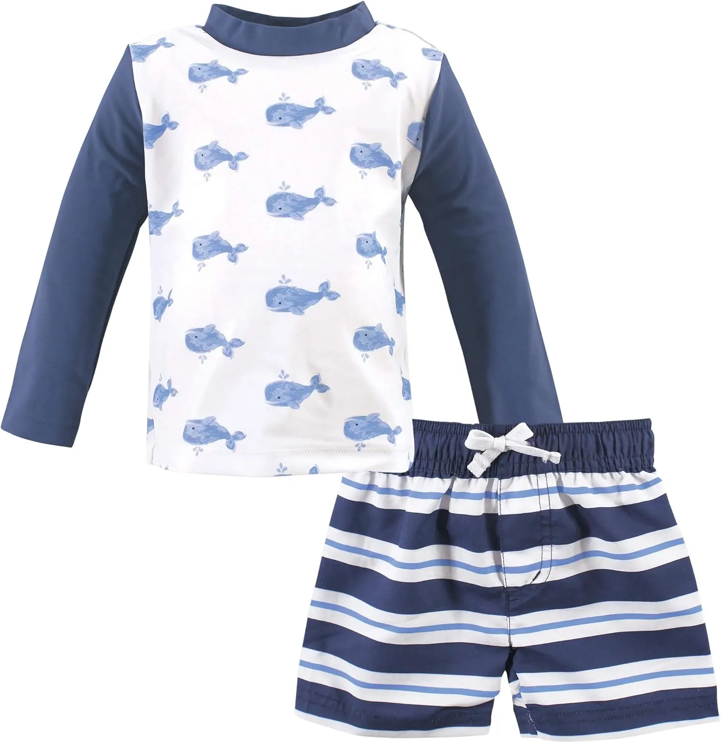 Hudson Baby Unisex Baby Swim Rashguard Set