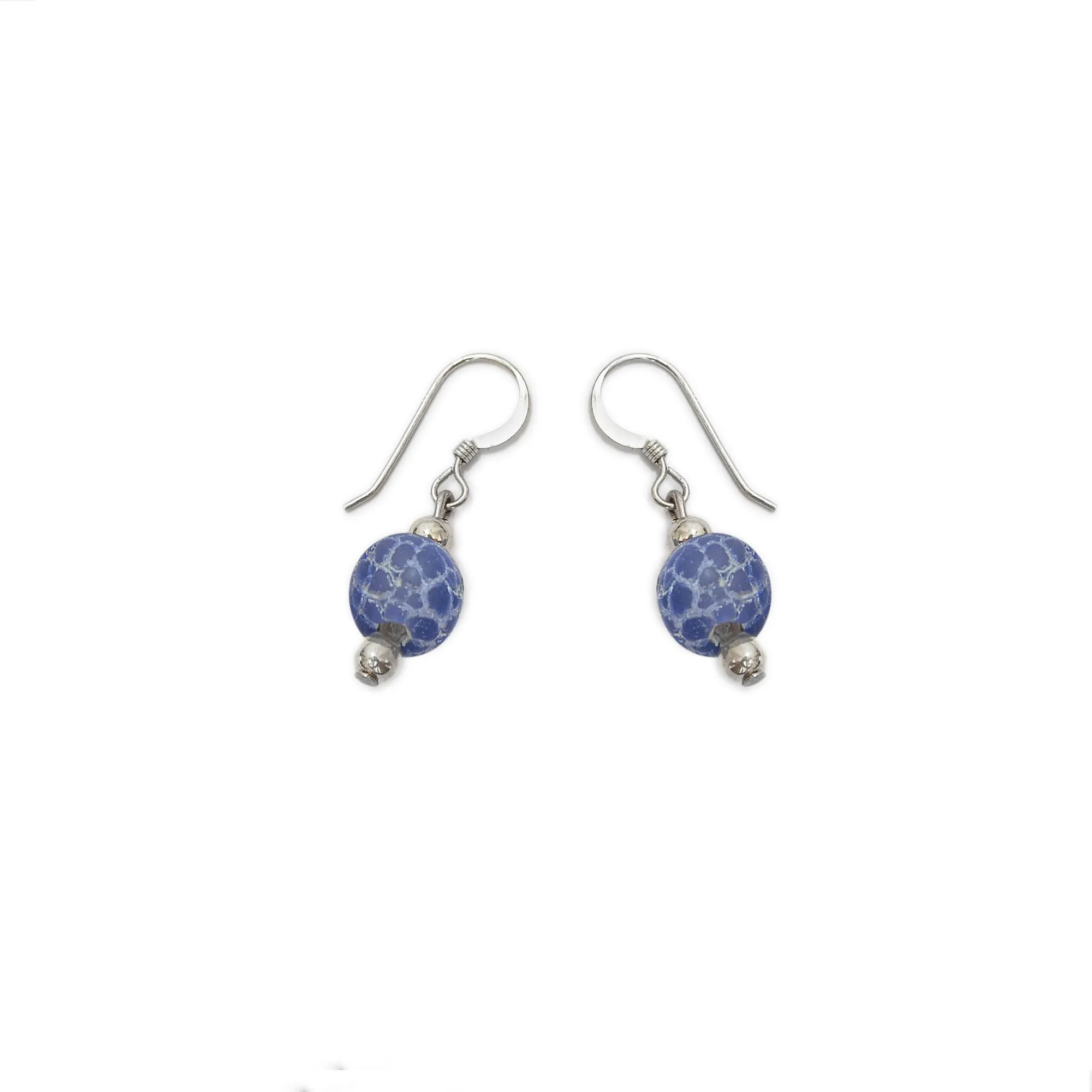 Indigo Droplet Stone Earrings