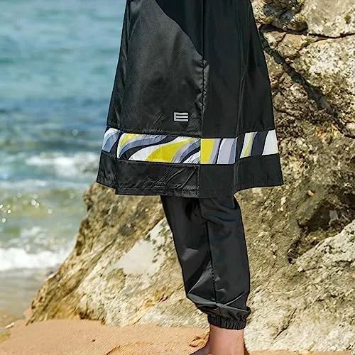Islamic Long Sleeve Swimsuits for Women Modest Muslim 4 PCS | Full Cover Rash Guard Burkini | Arabic Swimwear