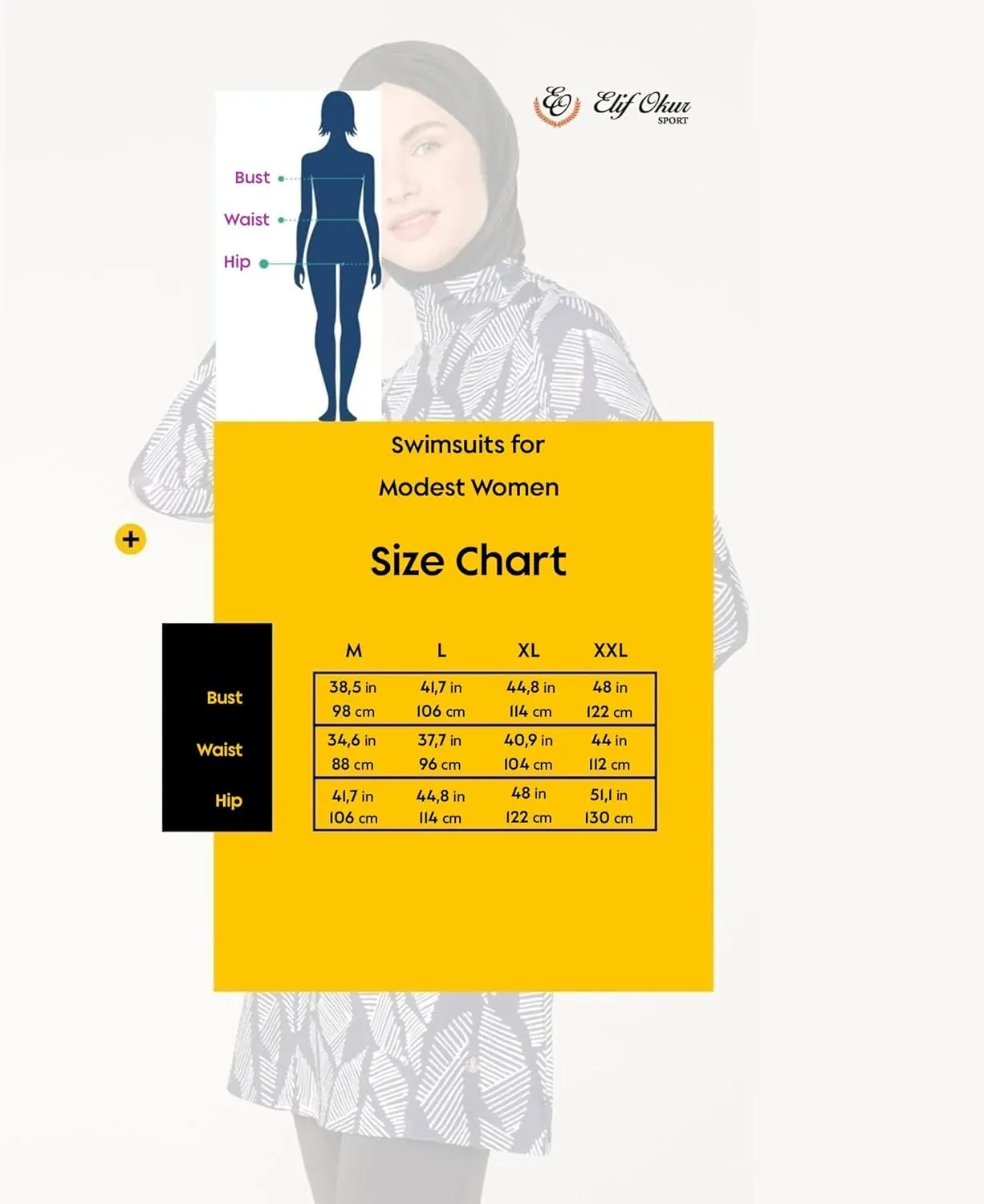 Islamic Long Sleeve Swimsuits for Women Modest Muslim 4 PCS | Full Cover Rash Guard Burkini | Arabic Swimwear