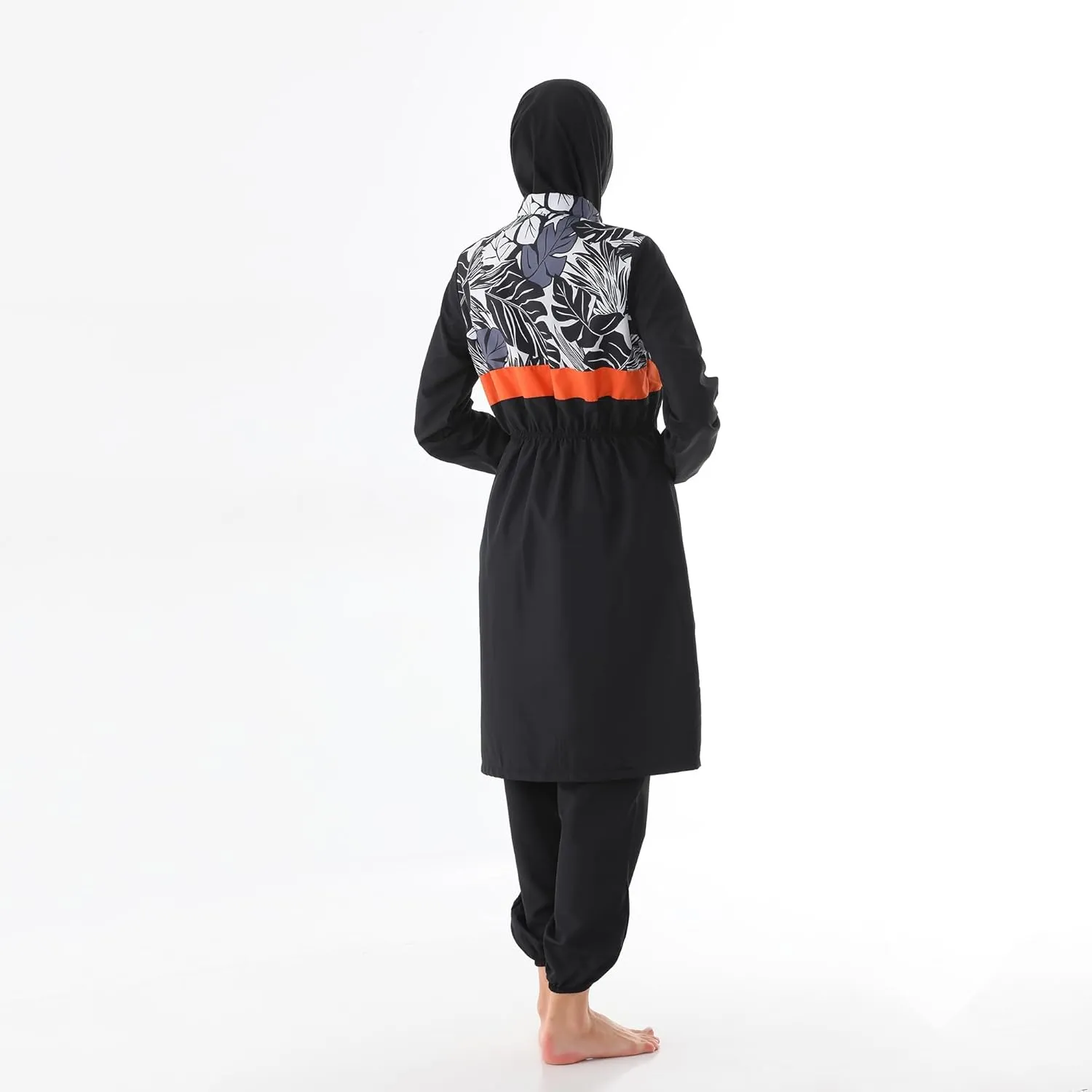 Islamic Long Sleeve Swimsuits for Women Modest Muslim 4 PCS | Full Cover Rash Guard Burkini | Arabic Swimwear