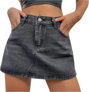 Jean Shorts Women Trendy 2024 High Waisted Stretch Denim Skirts Shorts Vintage Casual Summer Vacation Y2k Jeans Short