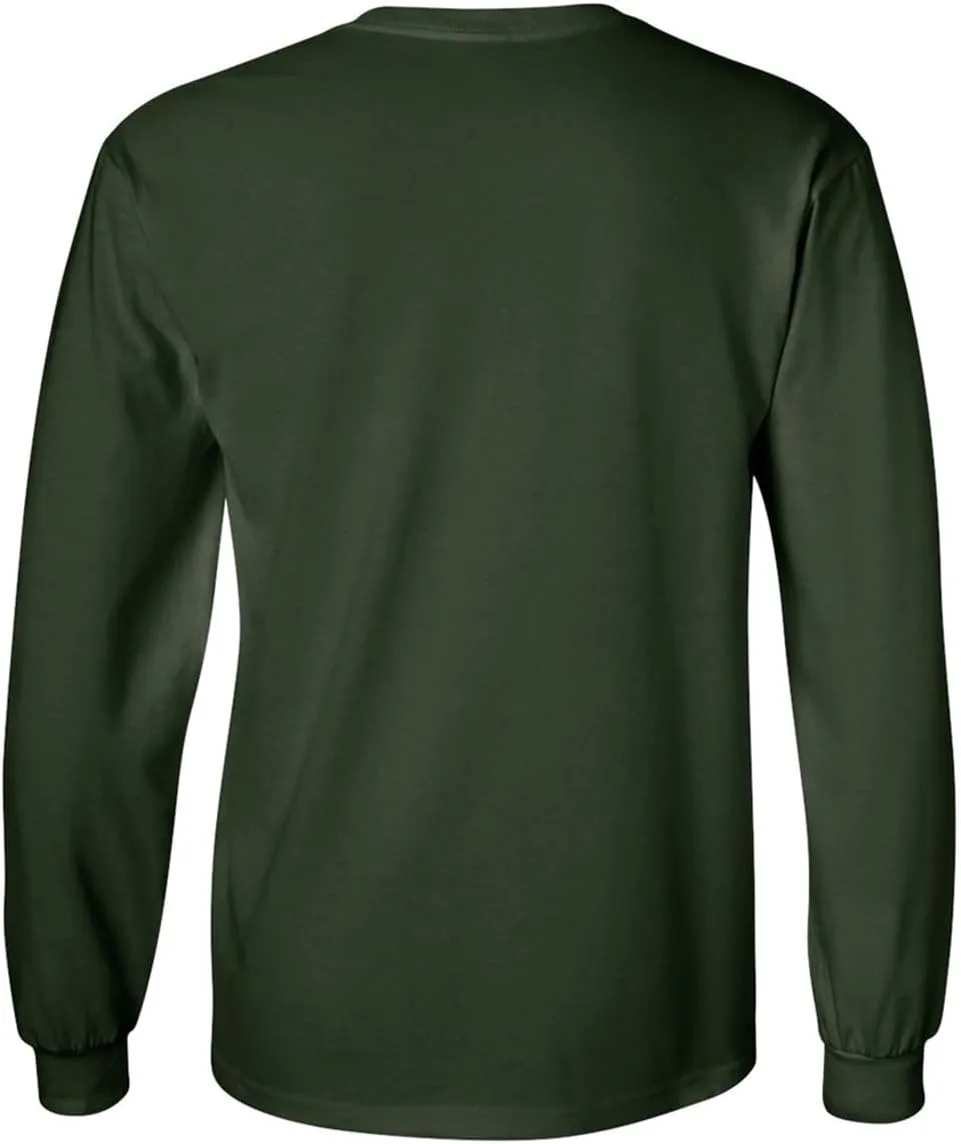 Joe's USA Men's Long Sleeve Heavyweight Cotton T-Shirts in Regular, Big & Tall
