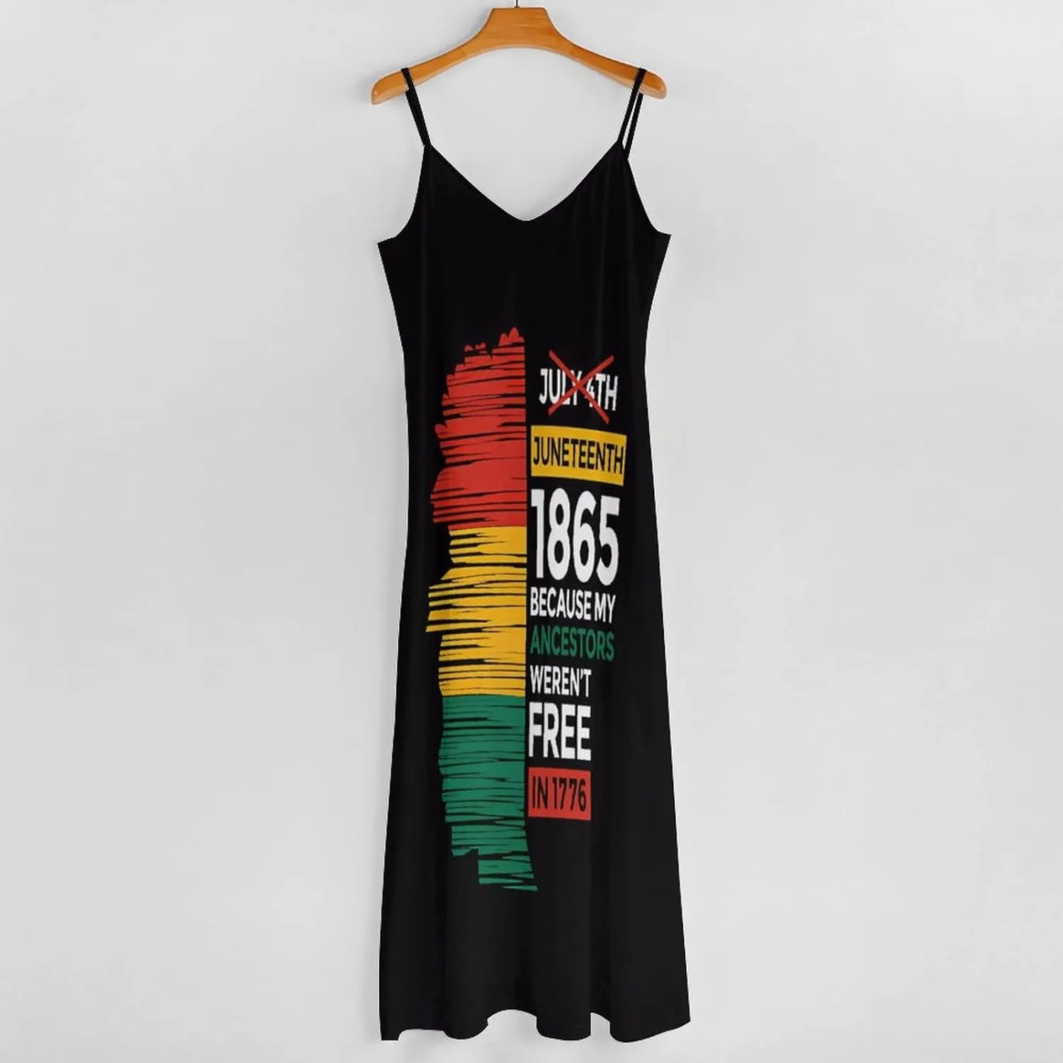 Juneteenth Since 1865 Celebrate Freedom Afican Summer Dresses Maxi Dress Sundress Beach Dresses for Women