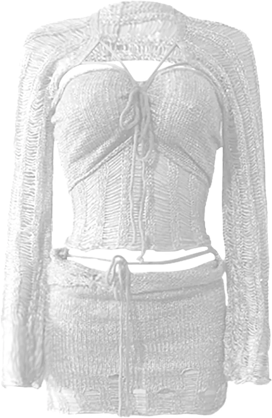 Juniors Matching Formal Disco Club Tops Skorts Swimsuits Kimono Coverups Sets for Women Skort Sets