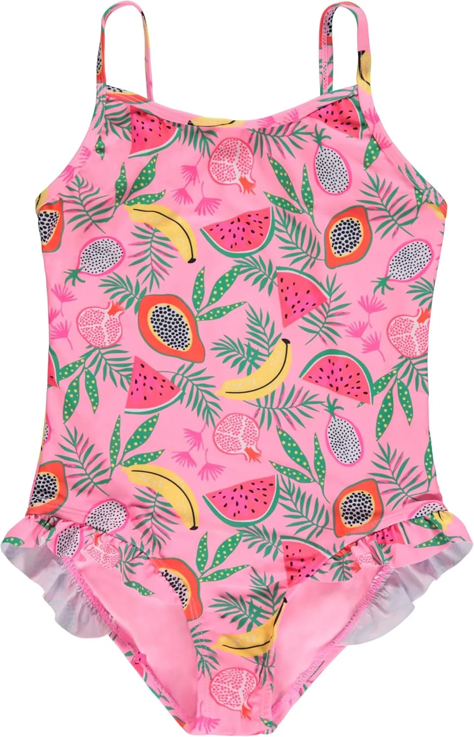 Kids Girls 2 Pack Bathing Suit, Childrens Printed Beach Swimwear