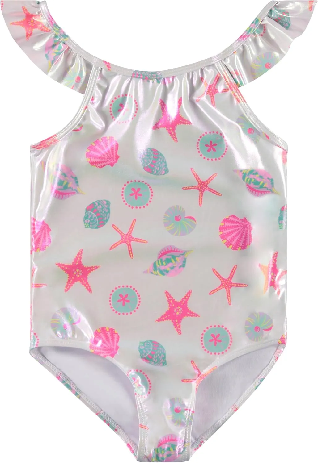 Kids Girls 2 Pack Bathing Suit, Childrens Printed Beach Swimwear