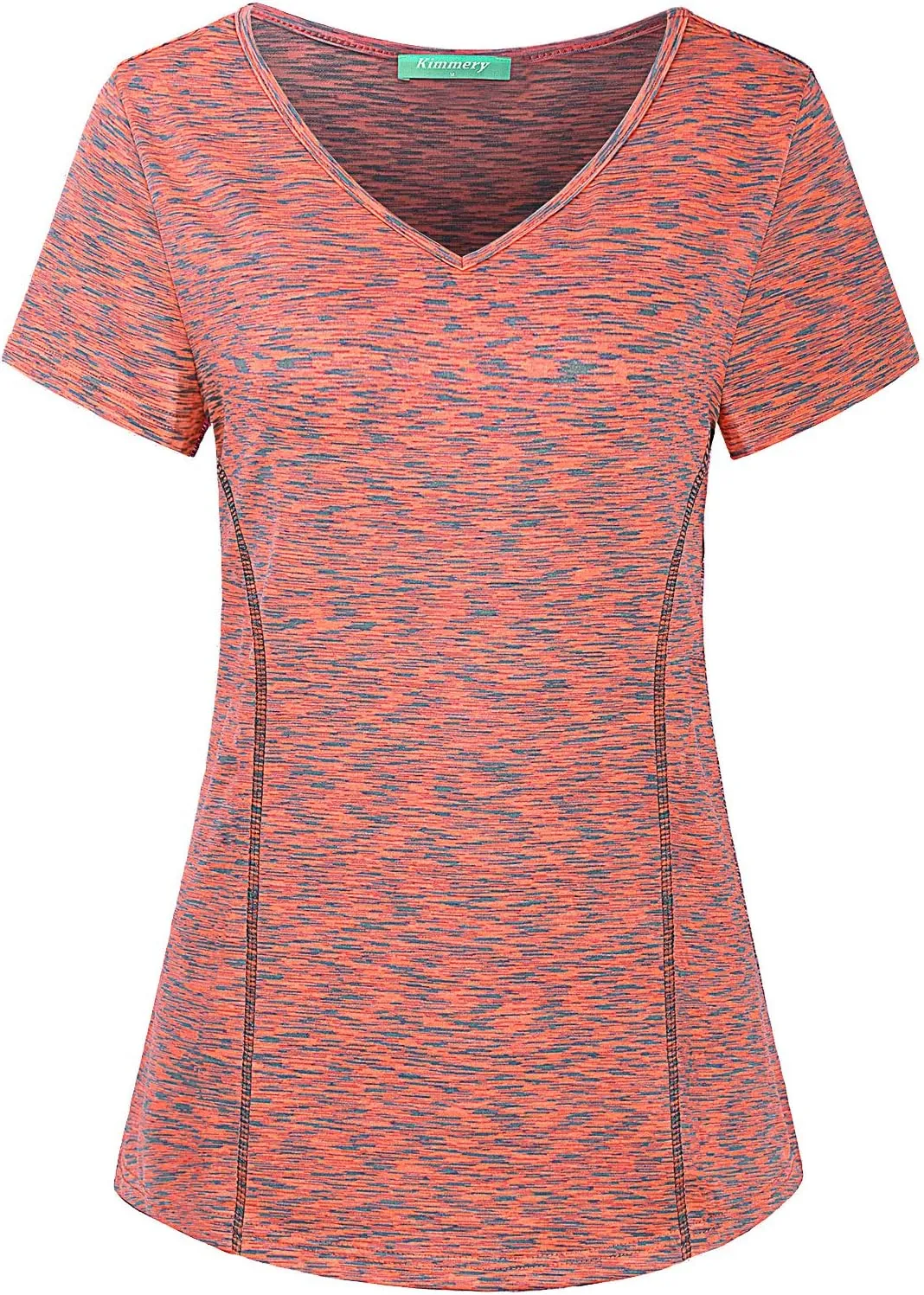 Kimmery V Neck T Shirts for Women Short Sleeve Workout Yoga Tops for Women