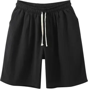 LCMTWX Men's Running Shorts Pants Casual Solid Color Loose Youth Japanese Retro Breathable Shorts Men Men's Workout Clothes