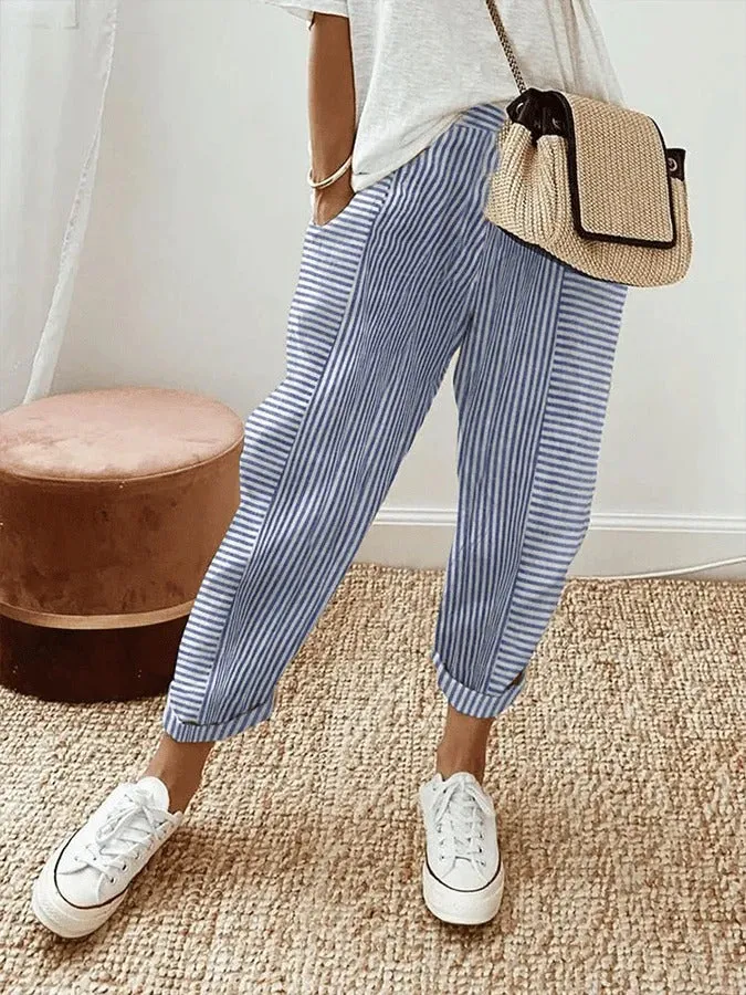 Lore | Stylish Loose-Fit Striped Pants