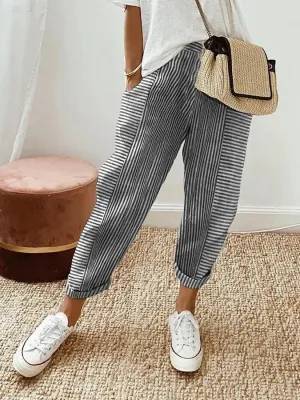 Lore | Stylish Loose-Fit Striped Pants