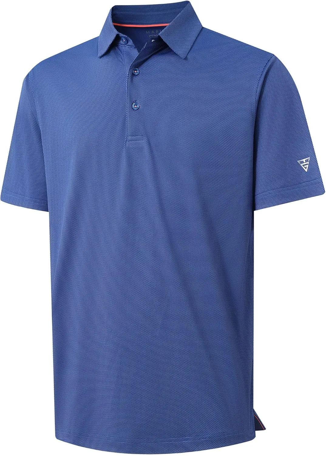 M MAELREG Golf Shirts for Men Dry fit Sports Jacquard Lightweight Performance Texture Short Sleeve Collared Polo Shirts
