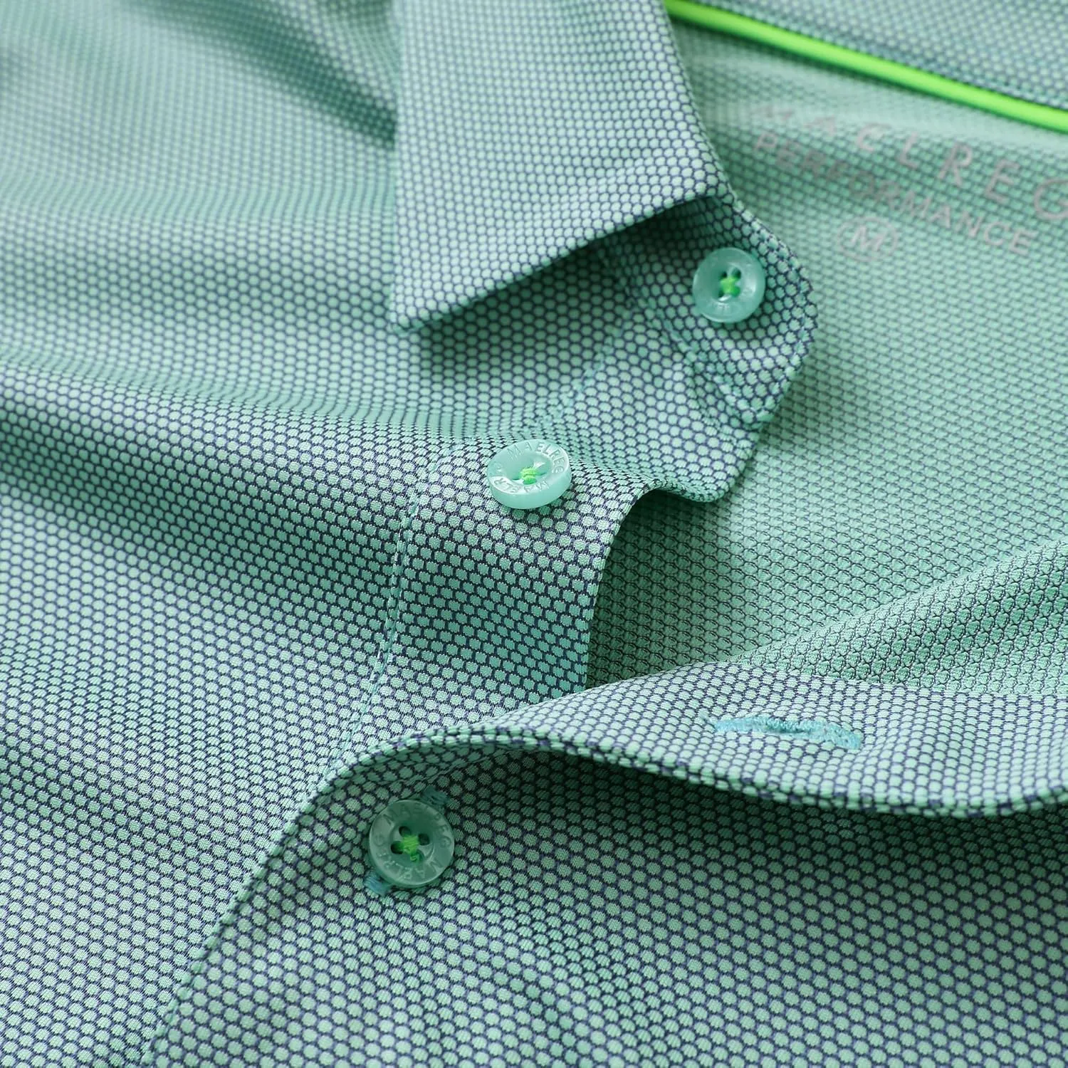 M MAELREG Golf Shirts for Men Dry fit Sports Jacquard Lightweight Performance Texture Short Sleeve Collared Polo Shirts