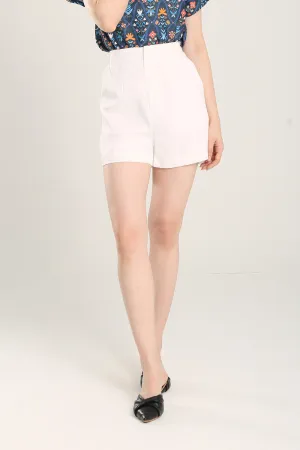 Macey Tailored Shorts in White