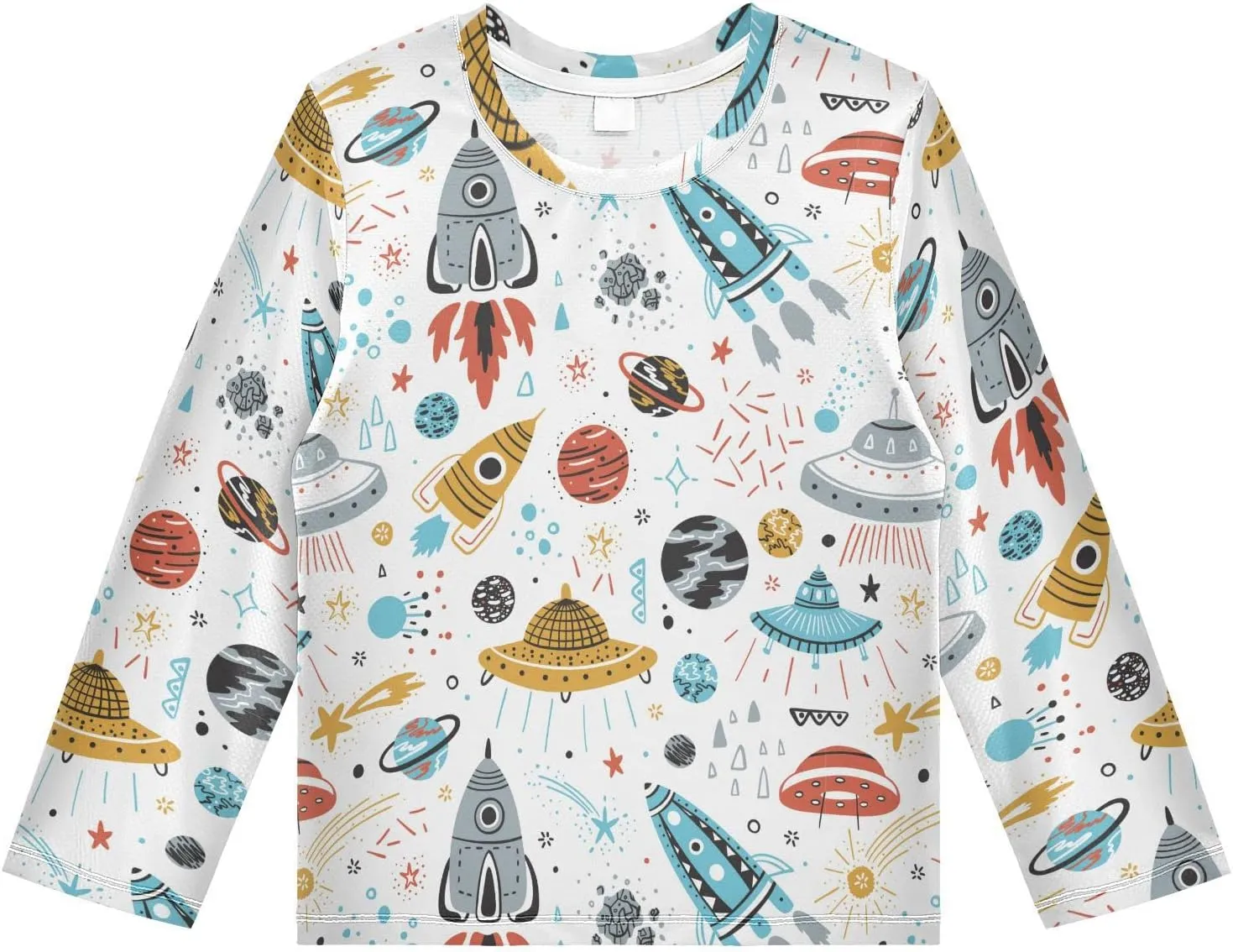 MCHIVER Cow Boys Long Sleeve Rash Guard UPF 50  Toddler Boy Swimsuit Quick Dry Fishing Shirt