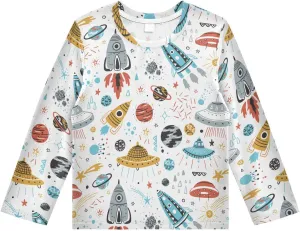 MCHIVER Cow Boys Long Sleeve Rash Guard UPF 50  Toddler Boy Swimsuit Quick Dry Fishing Shirt